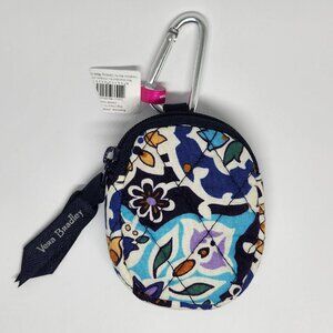 Vera Bradley Bag Charm AirPods Holder Lisbon Medallion Cool Carabiner Cotton NWT